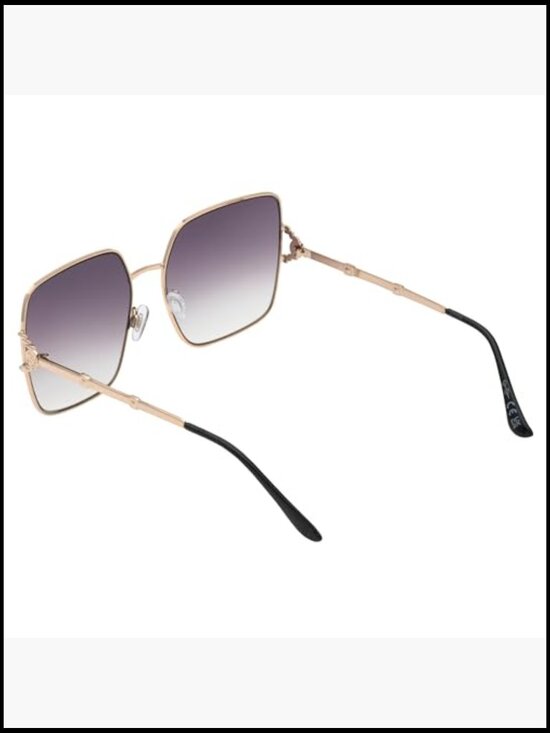 Oversized Cat Eye Square Metal Sunglasses UV400 Protection main image 4